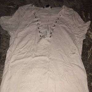 Laced Front Mini Dress